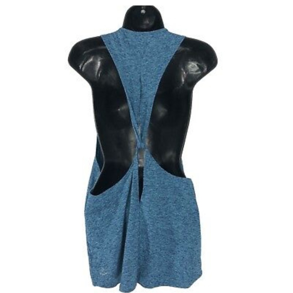 Beyond Yoga blue space dye twist back Tank